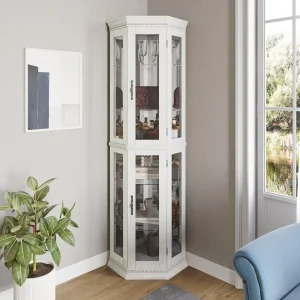 Corner Tempered Glass Cabinet