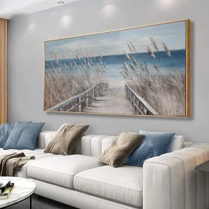 Blue Canvas Painting