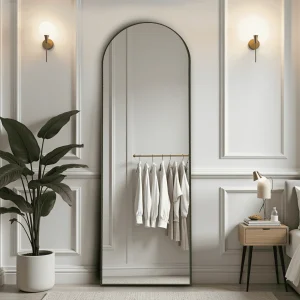 59in Arched Full Length Standing Floor Mirror