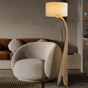 Modern Wooden Led Floor Lamp