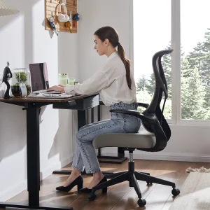 JHK Ergonomic Mesh Lumbar Support High Back Swivel Rolling Chair